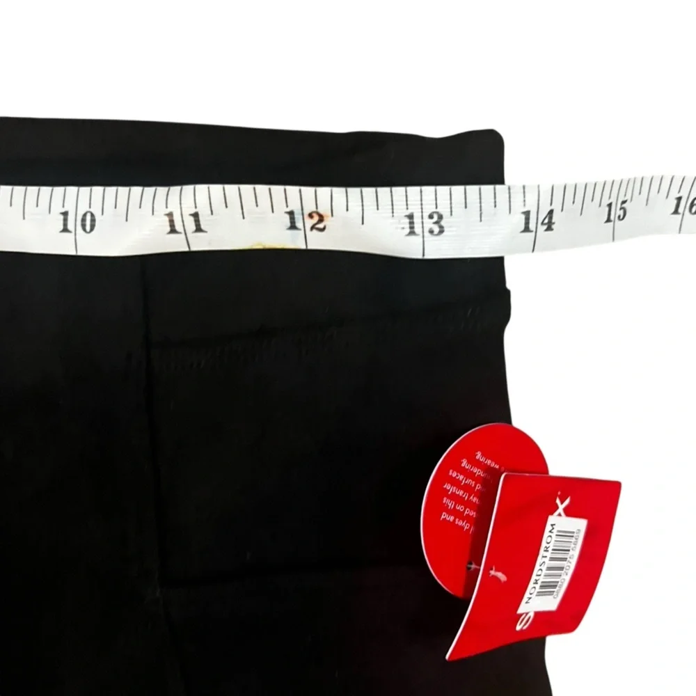 Spanx Classic Black High-Waist Leggings Faux Suede Leggings Medium - Picture 5 of 13